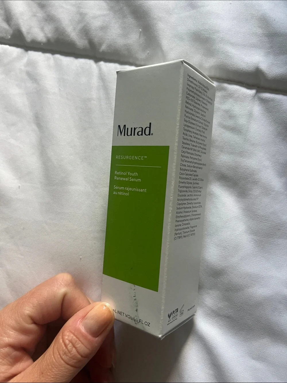 Murad Resurgence Retinol Youth Renewal Serum — Green and Silver Pump
